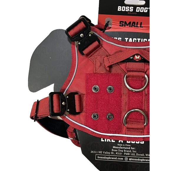 Boss Dog Small Canine Red Adjustable Tactical Harness NWT - Picture 6 of 8